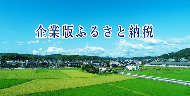 企業版ふるさと納税特集